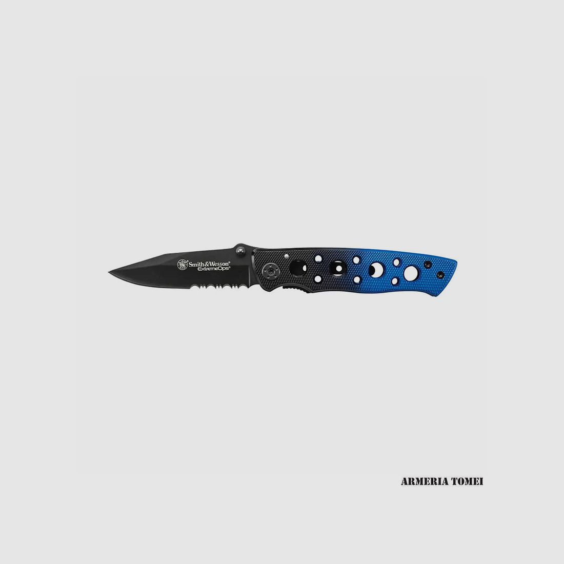 Mes – SMITH & WESSON EXTREME OPS LINER BLU/BLACK (CK111S), afbeelding 1 van 2