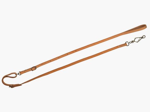 AKAH Umhängeleine aus Fahlleder / Länge: 1,85m / Breite: 10mm