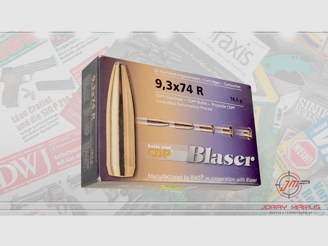 9.3x74R Blaser 18.5g 285gr CDP