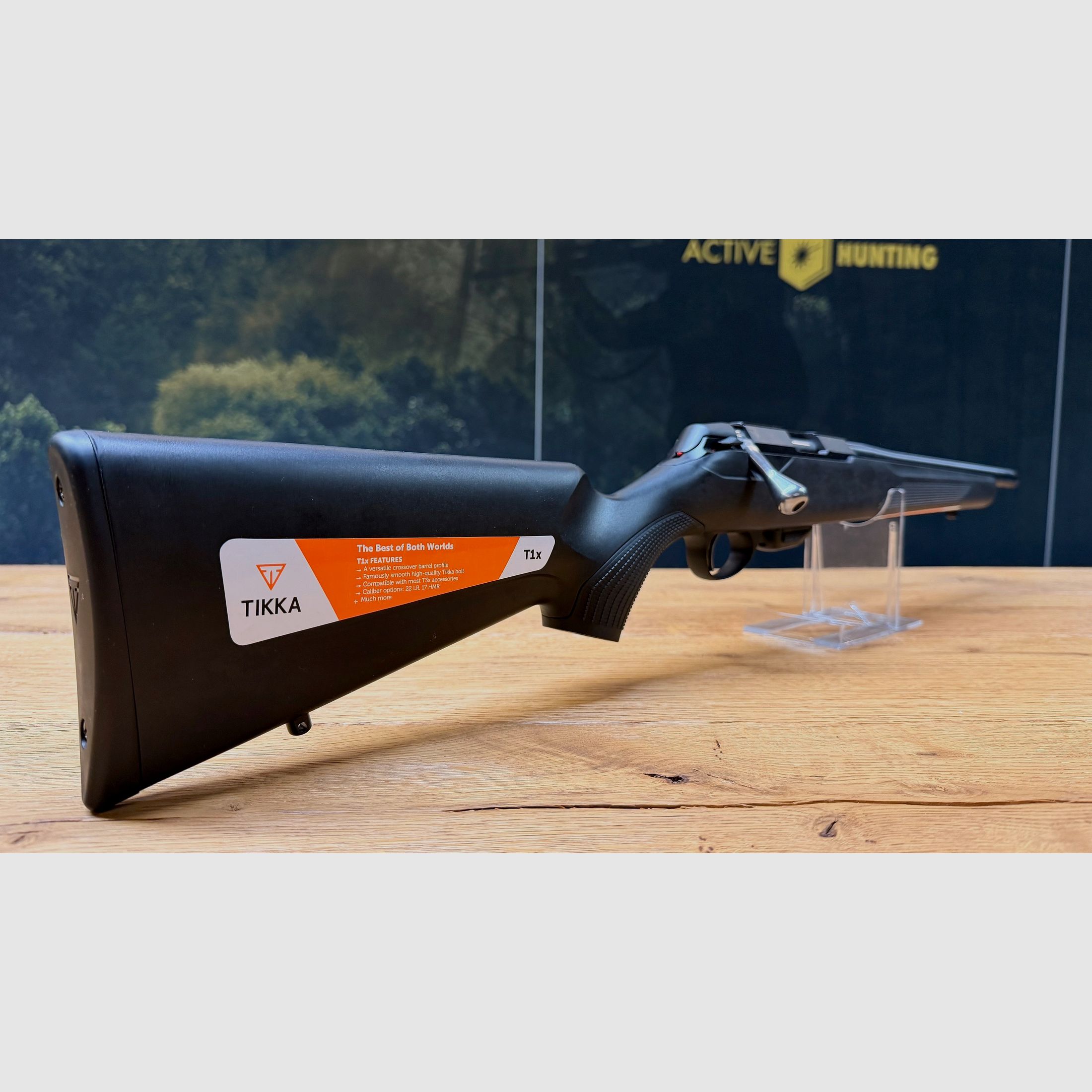 Tikka T1x .17HMR / LL nach Wahl / Flintenabzug / 1/2x20 UNF Mündungsgewinde / 10-Schuss-Magazin