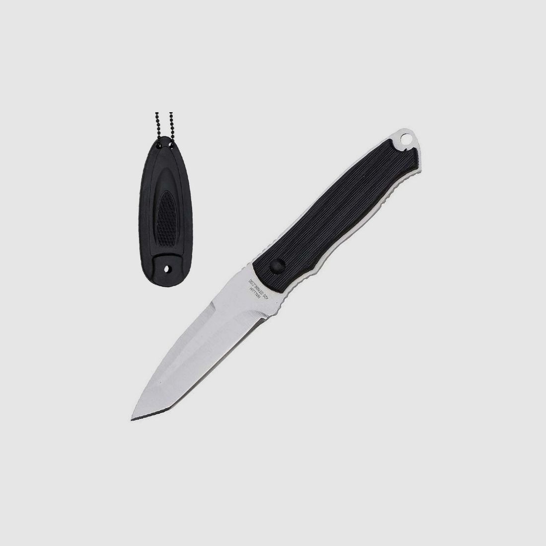 Neckknife mit Tantoklinge und Kydexscheide 15cm