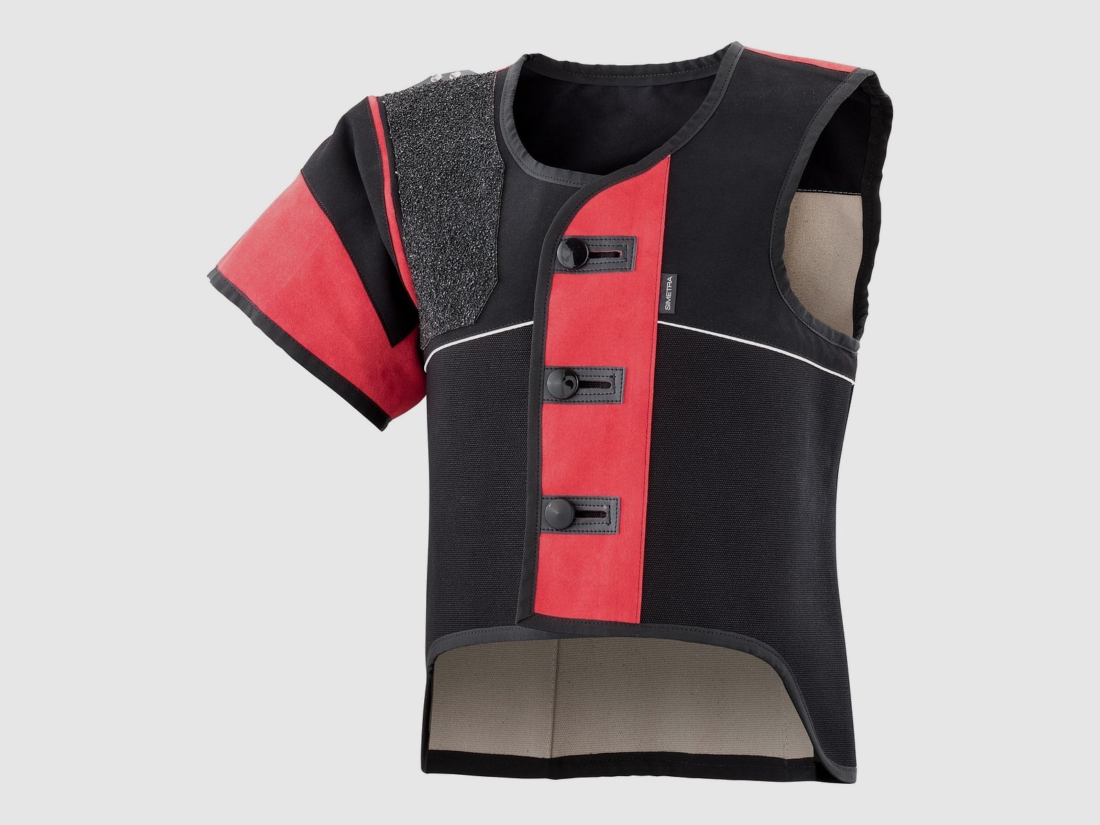 Simetra women's shooting vest size 38, seated benchrest, red, image 2 of 2