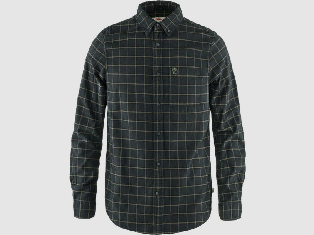 Fjällräven H-Flannel Shirt Övik with Chest Pocket and Embroidery Long Sleeve, image 2 of 4