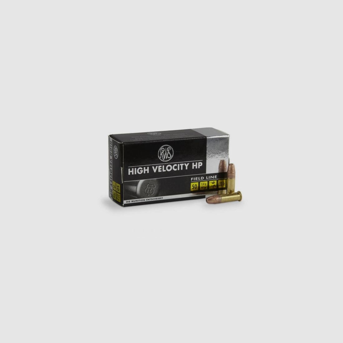 RWS High Velocity Hollow Point Patronen - Kal. 22 LR, afbeelding 1 van 3