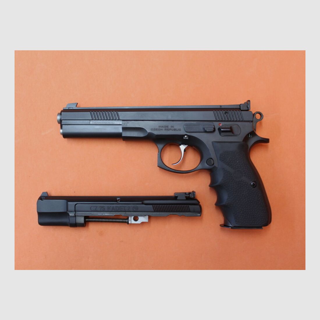 Waffen Oschatz + CZUB Ha.Pistole 9mmLuger CZ75 Sport II 6" SET incl. Kadet2 Wechselsystem .22lr (9mmPara/9x19 + .22.l.f.B)
