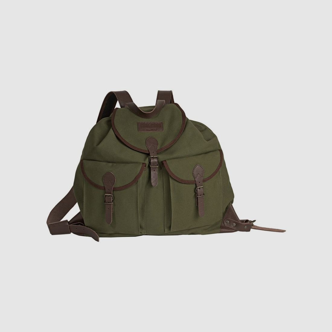 Groene Canvas Rugzak met 2 Vakken, afbeelding 1 van 4
