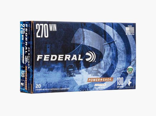 .270 Win. Power Shok Copper HP 8.4g/130grs. Federal Ammunition