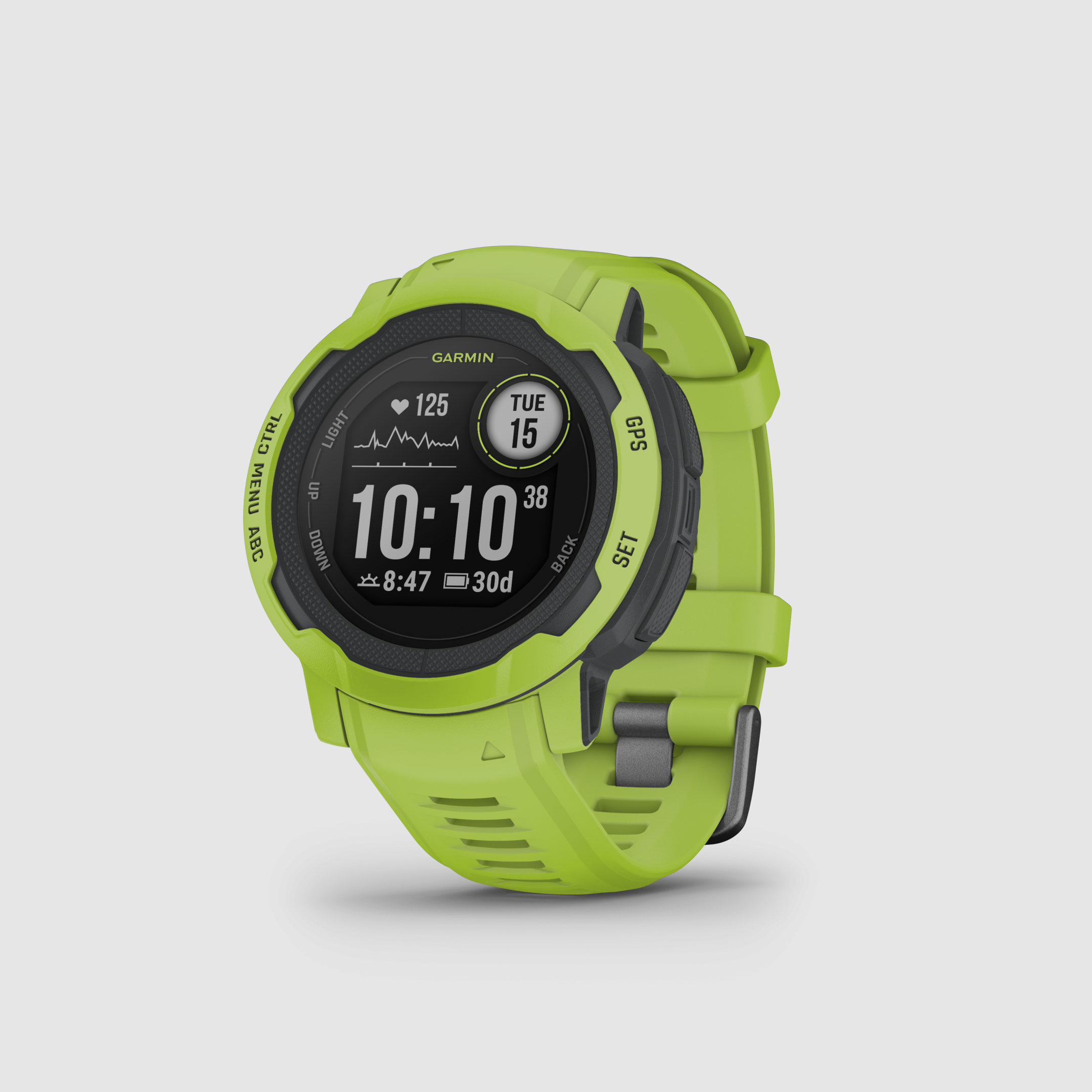 Garmin Instinct® 2 Cytryna z silikonowym wymiennym paskiem 22 mm, zdjęcie 1 z 9