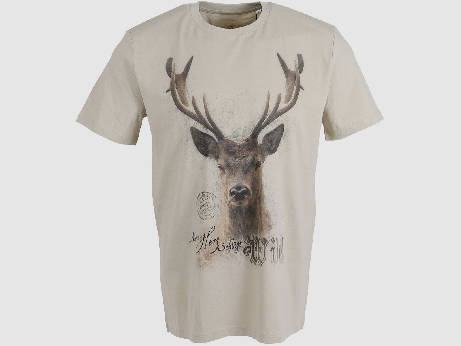 AKAH T-Shirt Herz schlägt Wild Sand