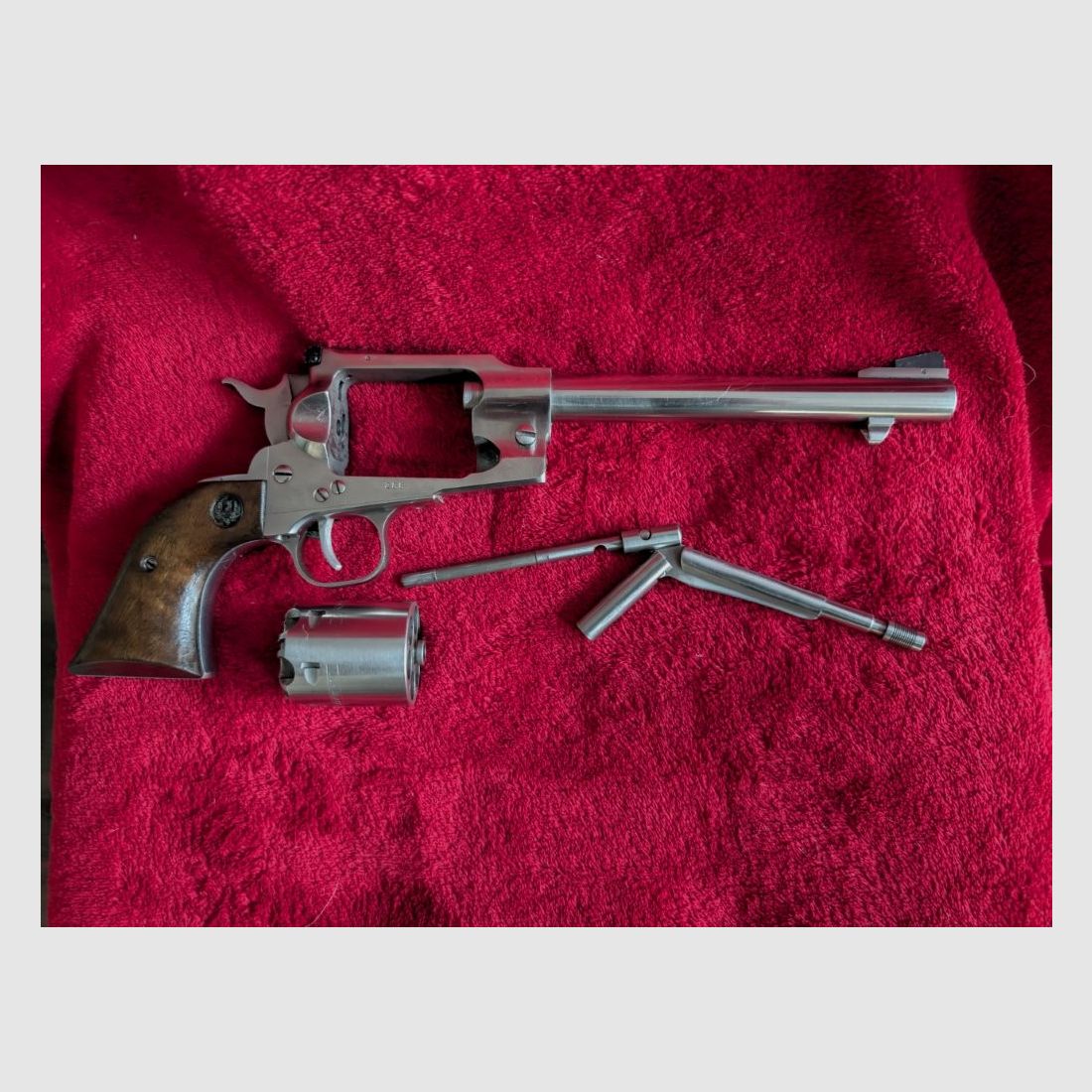 Sturm Ruger Schwarzpulverrevolver Modell Old Army Edelstahl, Kal. .44 BP