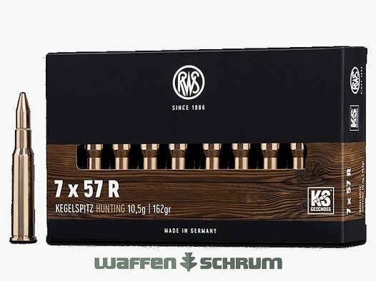 RWS 7x57R Kegelspitz 10,5g - 162gr