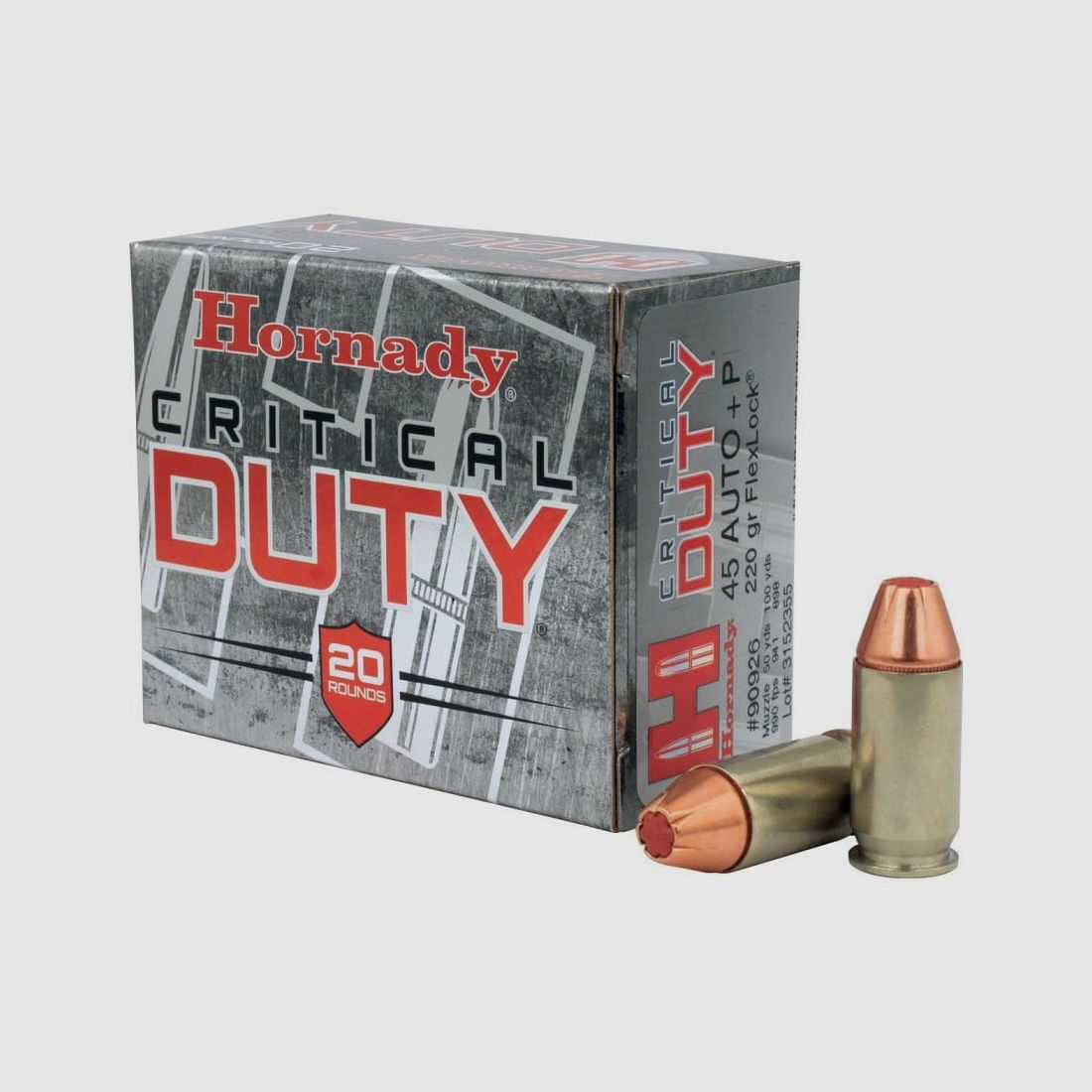Hornady .45 Auto+P Critical Duty Flexlock 220 gr. - 20 pz.