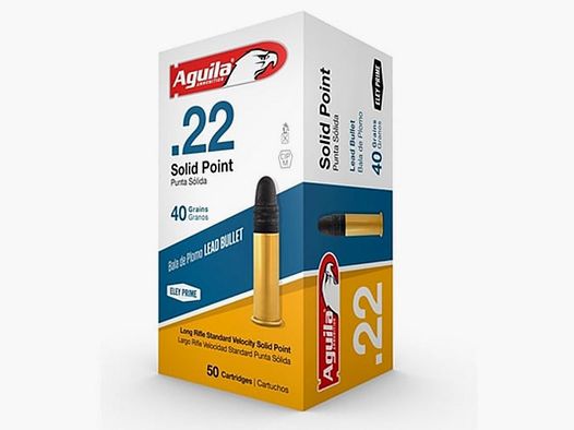 Aguila .22 LR Standard Velocity – Solid Point