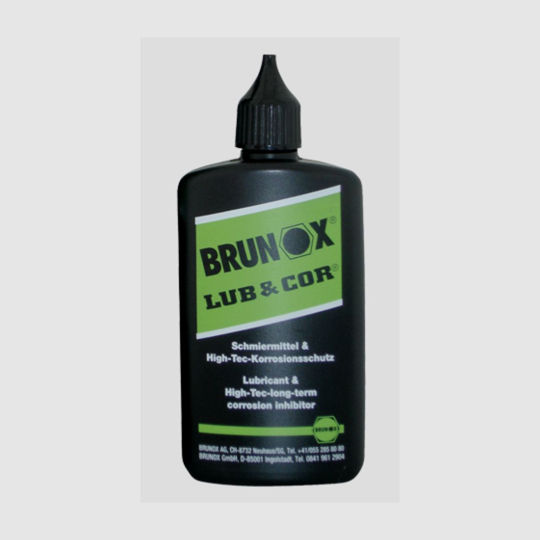 Brunox LUB & COR 100ml bottiglia con beccuccio lubrificante ad alta tecnologia e protezione dalla corrosione