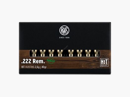 RWS HIT 2,6g – 222 Rem
