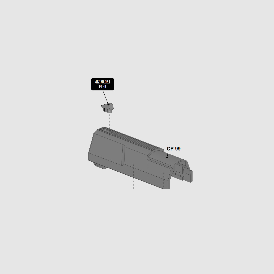 Korn fĂĽr CO2 Pistole Walther CP99, Ersatzteil