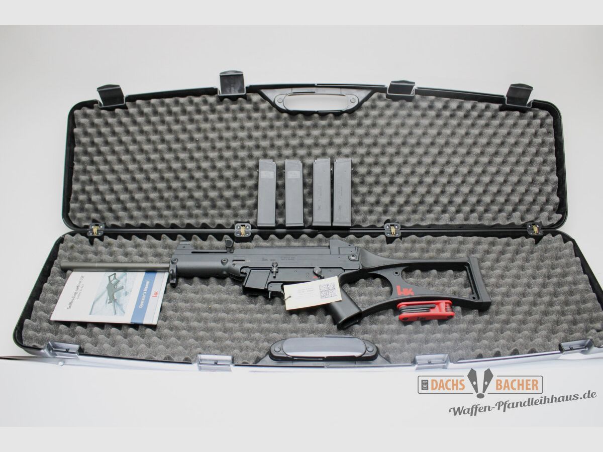 Rifle SL H&K Heckler & Koch USC calibre .45 ACP con 4 cargadores maletín