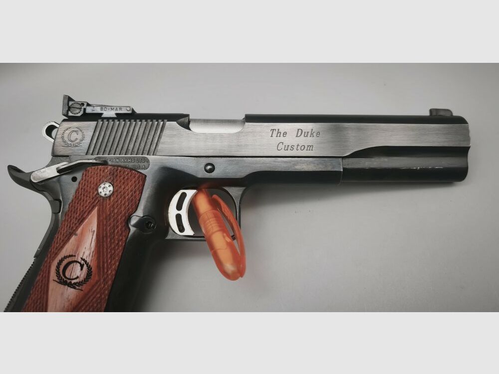 Caspian HiCap 1911 LongSlide 1911 "The Duke Custom" .45ACP "Ultimatch Bull .45Auto, immagine 2 di 20