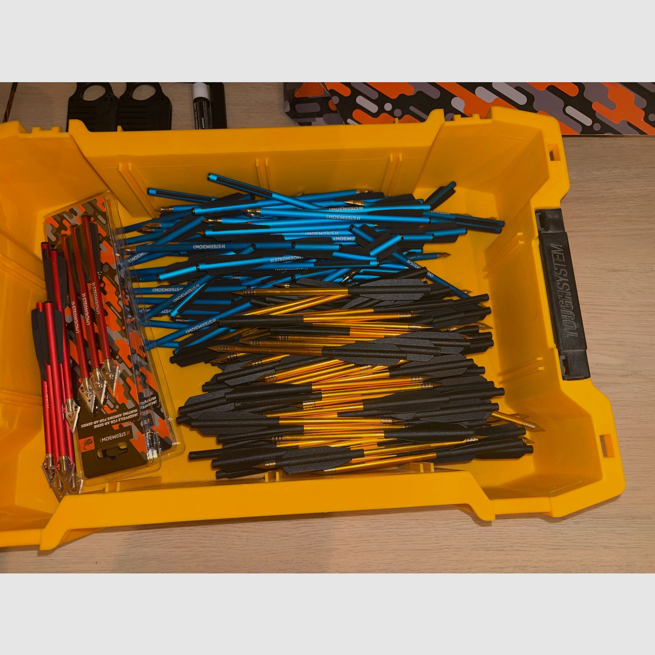Steambow AR-6 Stinger II Tactical Complete Set | over 260 arrows | PRO Throwing Arm | like new