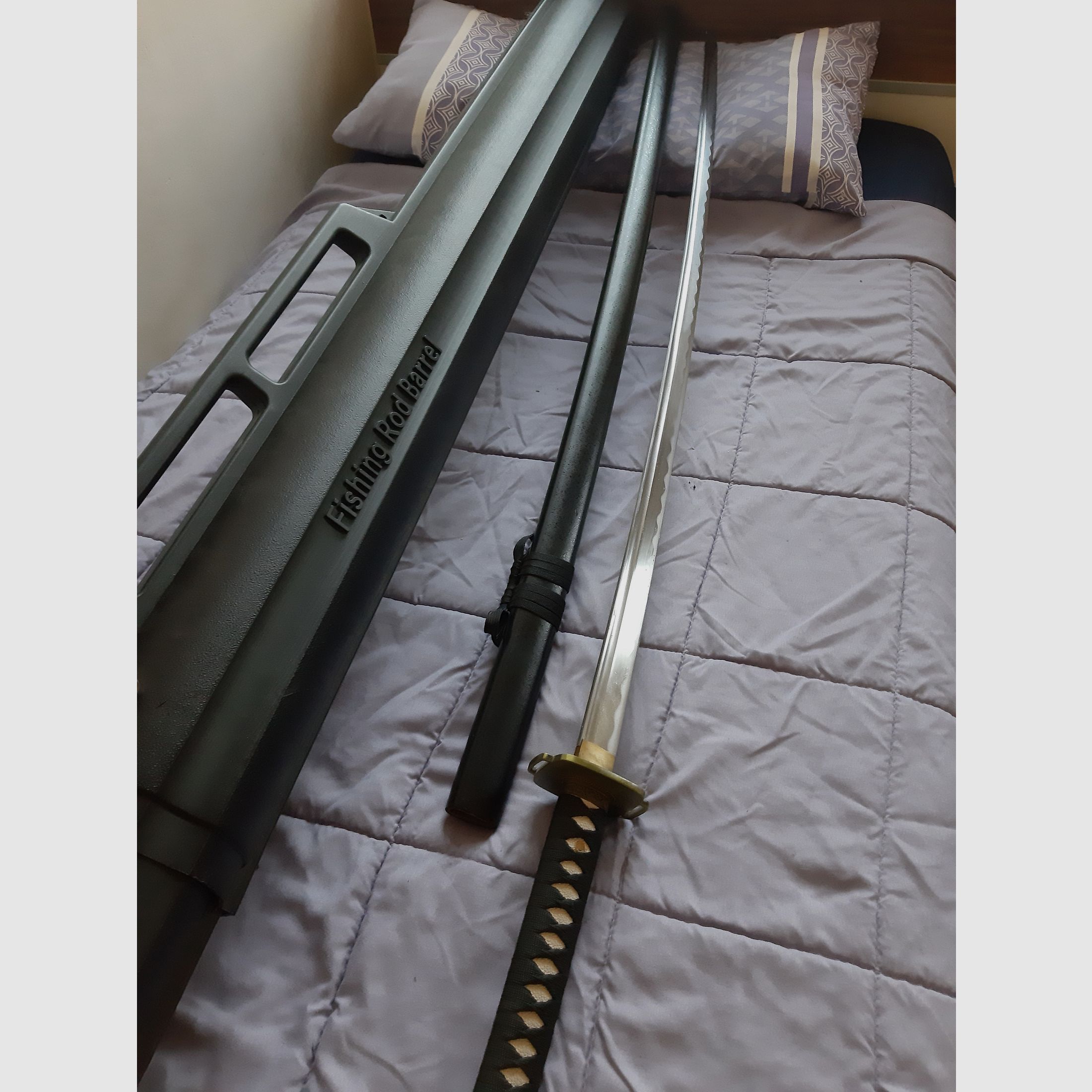  1 NODACHI / ODACHI  Samurai Schwert NEU  + 1 Hartschalen  Transportköcher ,                 S PEZIAL KOMBINATION  TOP