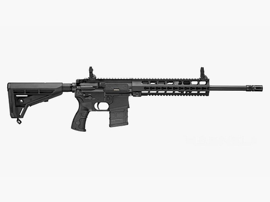 Carabina semiautomática Haenel CR 223 de 16,65" de longitud de cañón con guardamanos largo