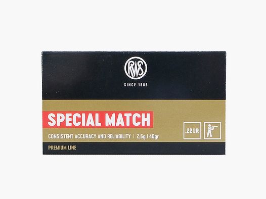 RWS Special Match .22lr cartuchos KK