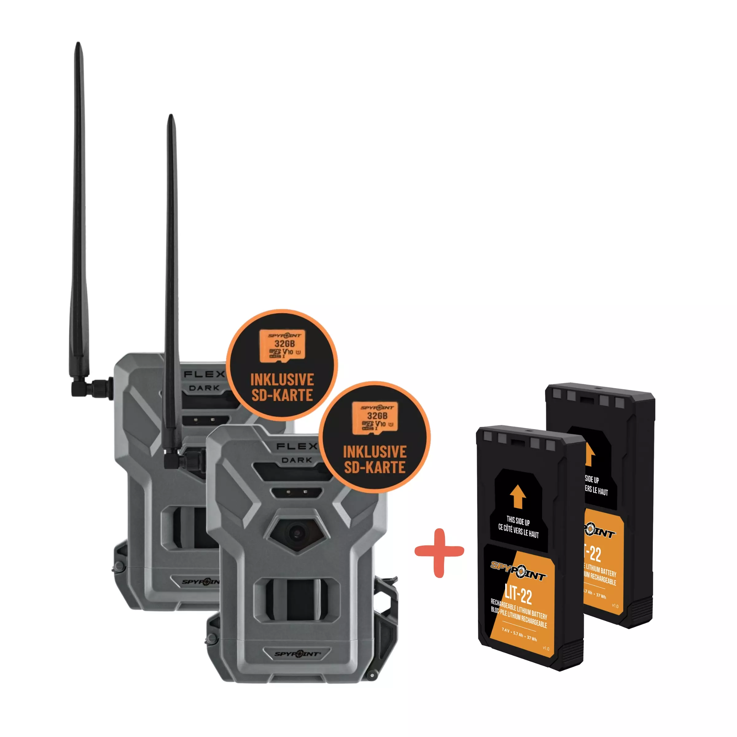 SPYPOINT FLEX-DARK Twin Pack + LIT-22 Twin-Pack