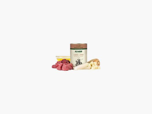 Hubertus Gold Junior Lamm & Rind mit Pastinaken und Kohlrabi 400g