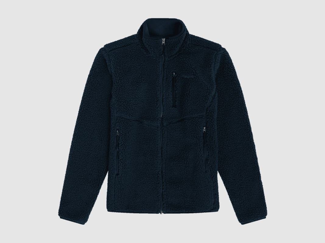Bergans Lunnan Pile Fleece Jacket Damska Granatowa XL