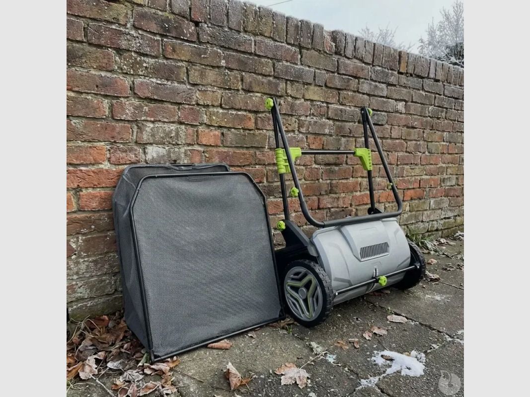 Rasenrechen mit 3 Bürsten 53cm Behälter 100L Einstellung 0-40mm 112x66cm, Bild 10 von 13