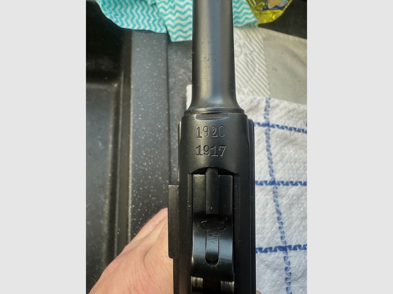 Pistole DWM 08 Erfurt Nummerngleich 2643