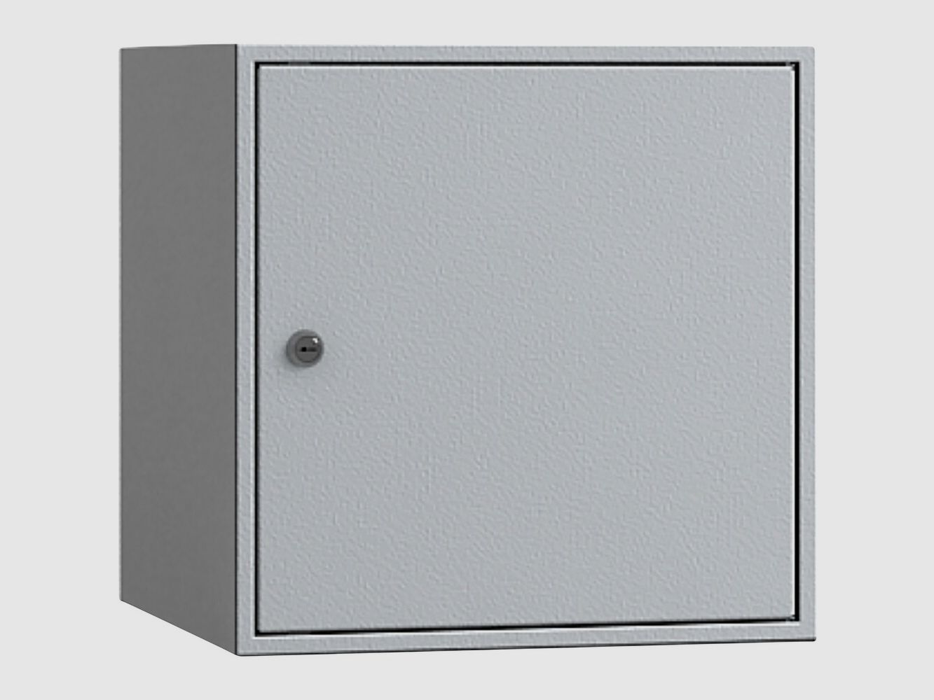 ISS Saarbrücken-Burbach ammunition cabinet – 37x37x35 cm (Color gray, door right hinge), billede 2 af 3