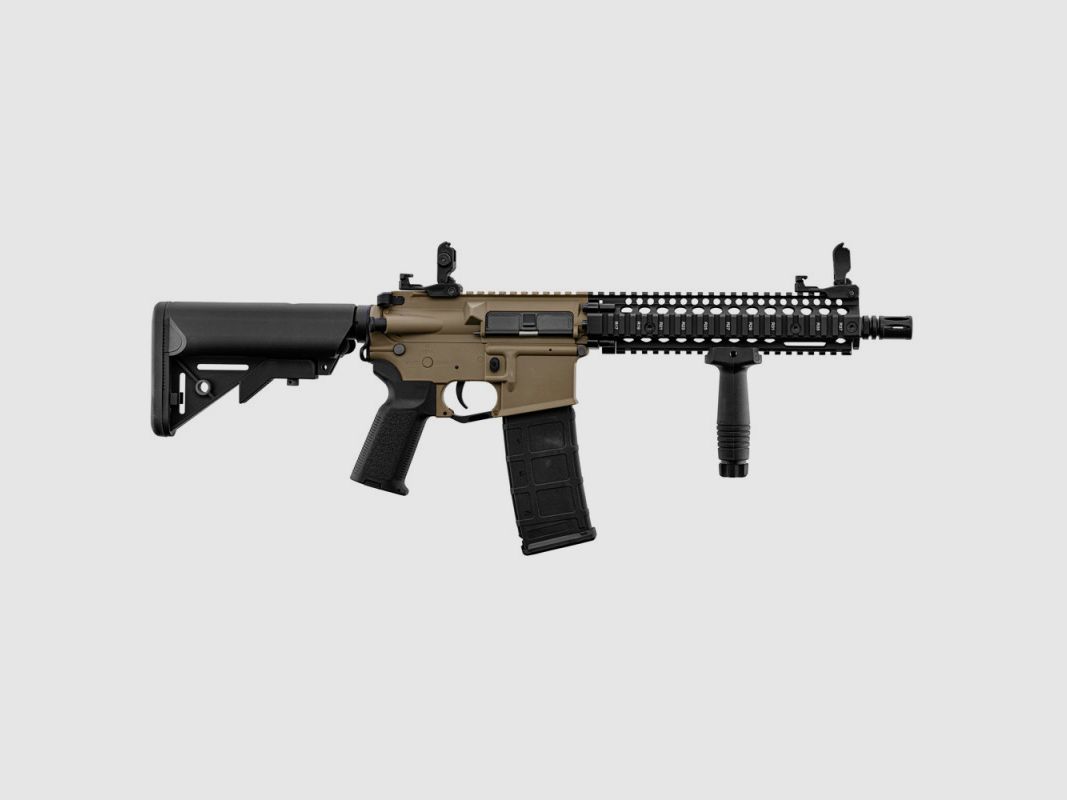 AIRSOFT REPLIK AEG LT-18 GEN2 MK18 TAN UND SCHWARZ LIMITIERTE AUFLAGE, Bild 2 von 4