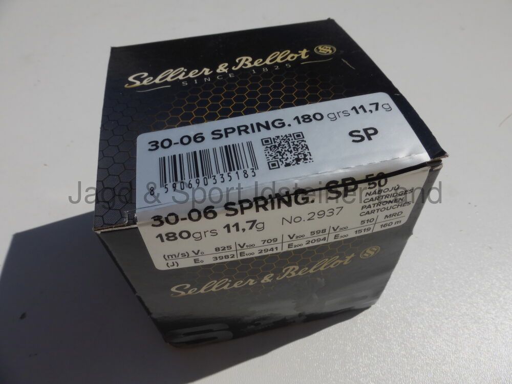 Sellier & Bellot - für Jagd & Schiesskino - SP (Teilmantel), 180grs