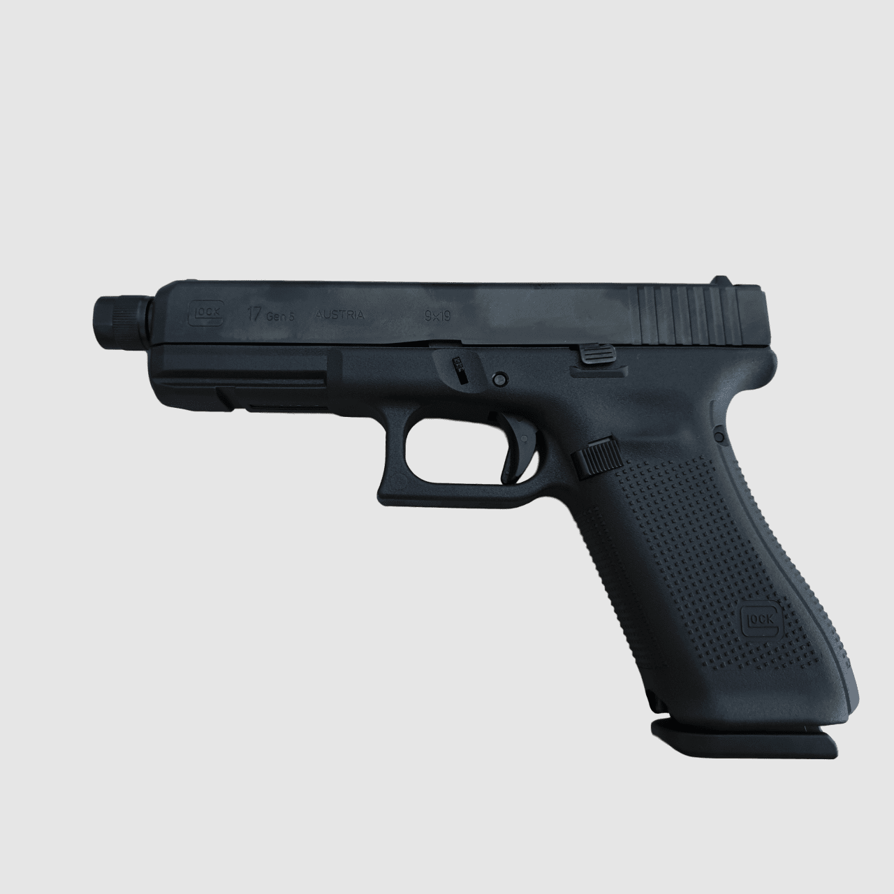 Glock 17 Gen5 mit Gewindelauf M13,5x1 links