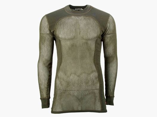 aclima Aclima Pullover Woolnet Crew Neck olive night