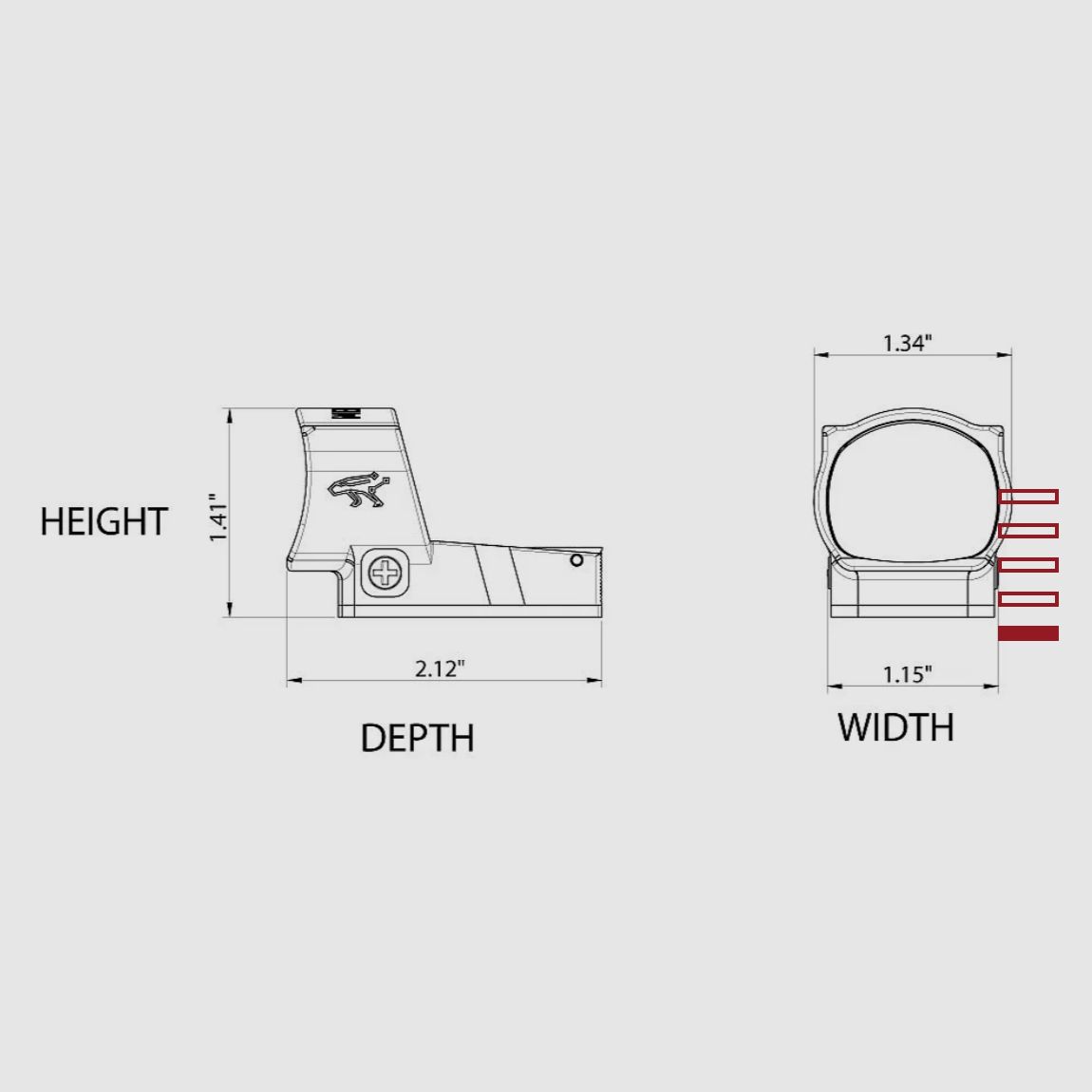 Canik Mecanik MO3 Competition Reflex Sight 6 MOA Point Rouge