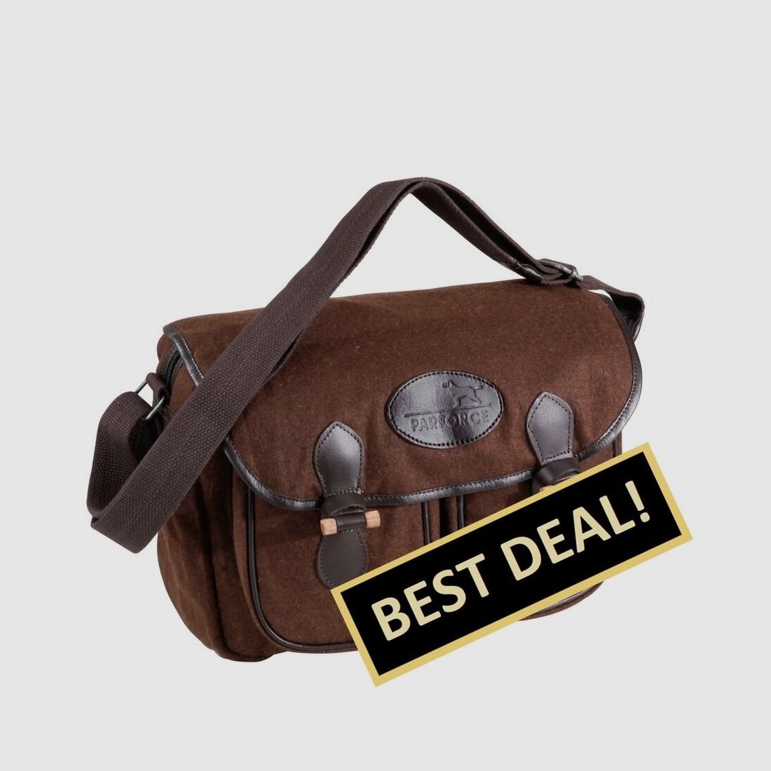 Parforce Jagdtasche Loden/Leder, Bild 1 von 3