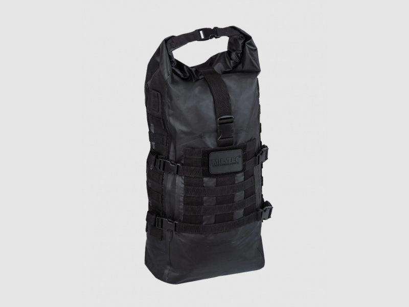 Tactical Rucksack 35 Liter - wasserfest - Schwarz- Seals Dry-Bag - Schutz vor Nässe und Feuchtigkeit