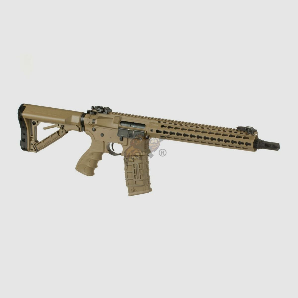 G&G CM16 SRXL with ETU in Desert Airsoft S-AEG free from 18
