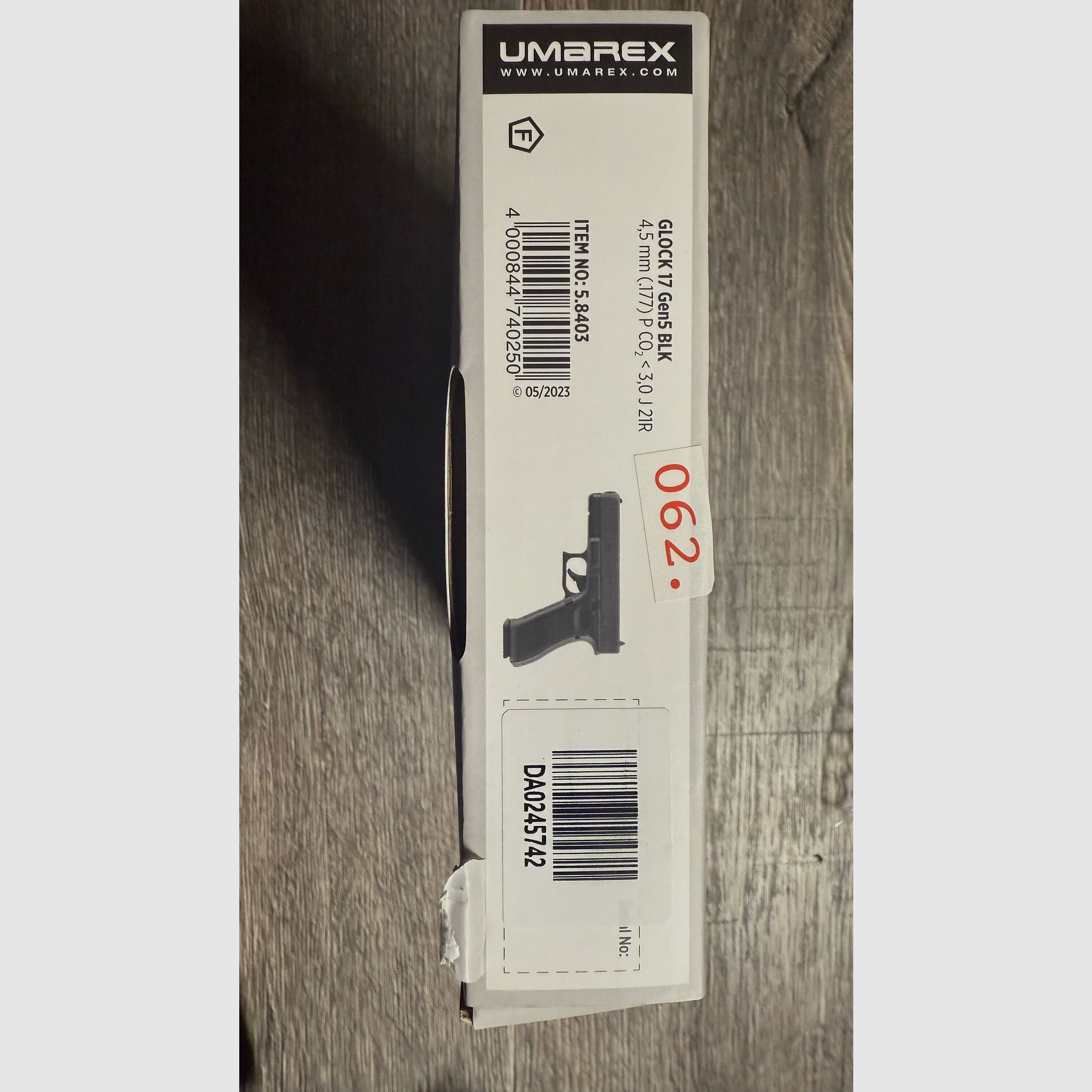 Glock 17 Gen5 4,5 mm Diabolo < 3,0 J CO2 schwarz