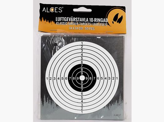Air Rifle Targets 14x14 cm Official 10-Ring