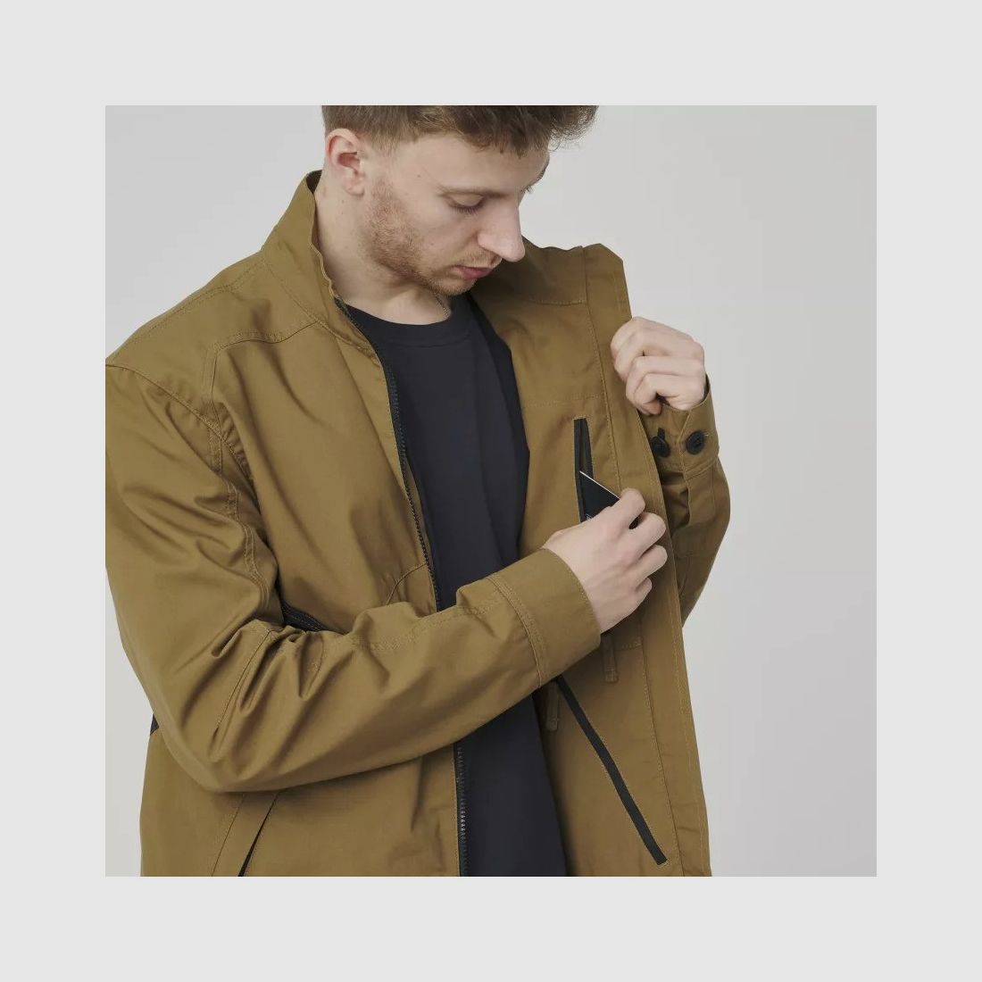 Giacca Greyman – Cloud Grey / Nera, immagine 9 di 16