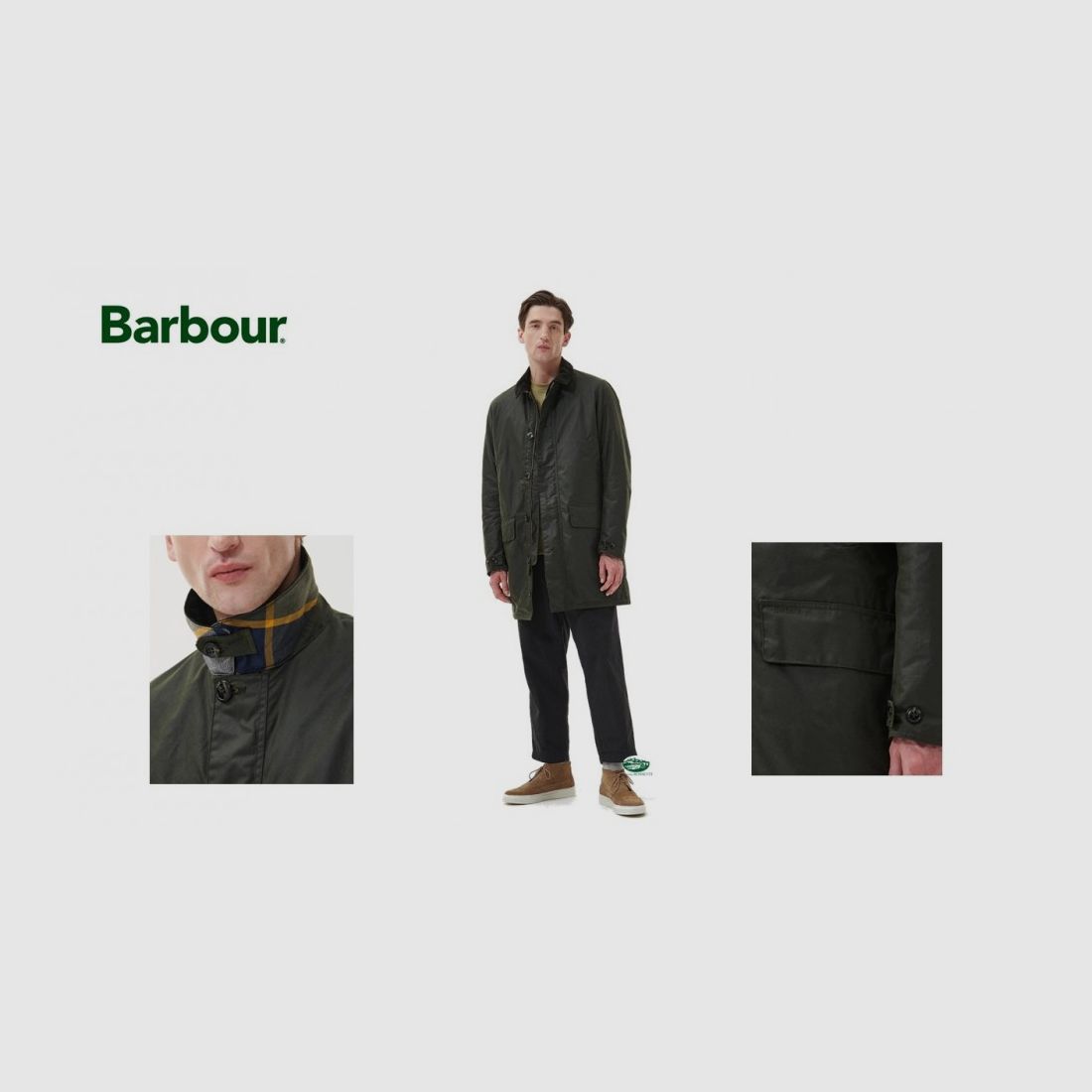 BARBOUR Wachsjacke grün forest, Bild 2 von 2