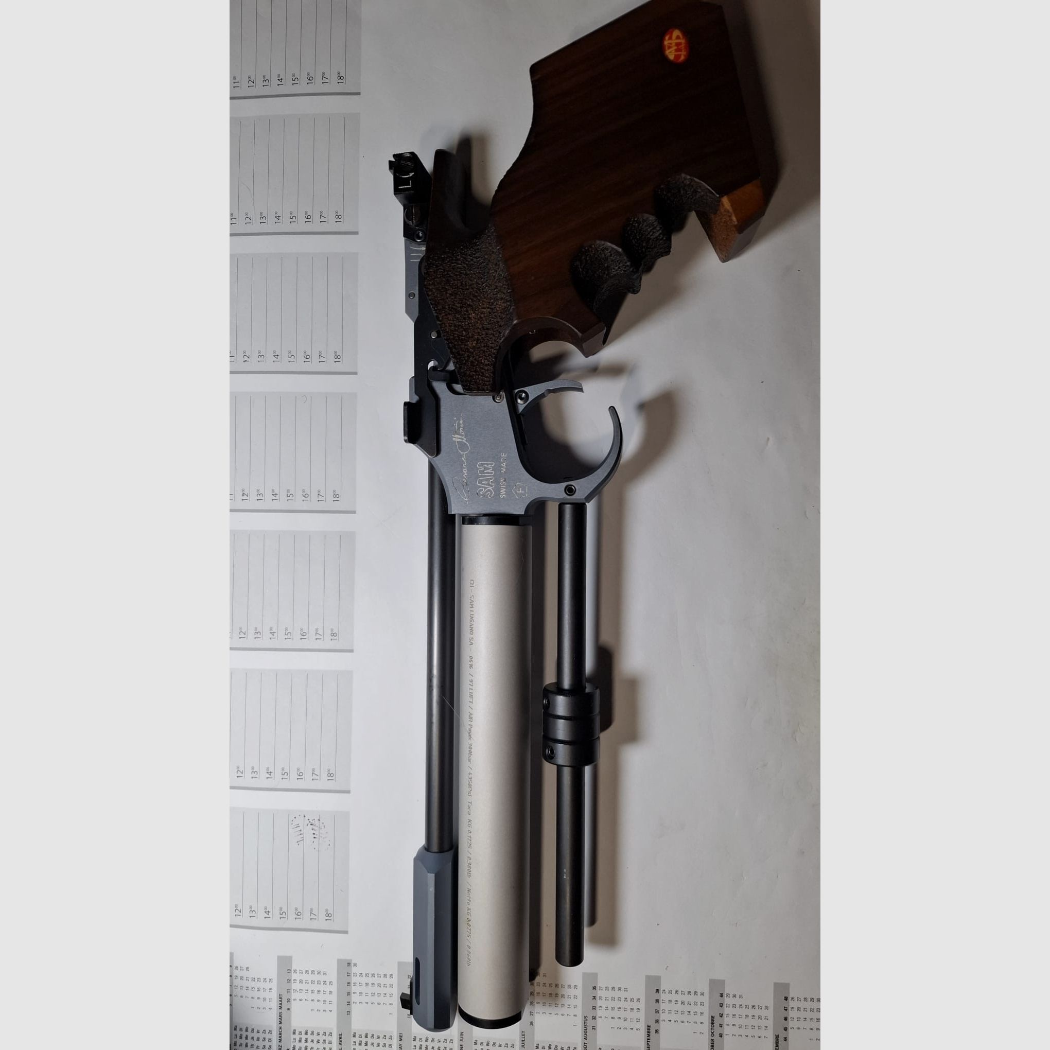 Pistolet à air Anschütz SAM M10 Cal.4,5