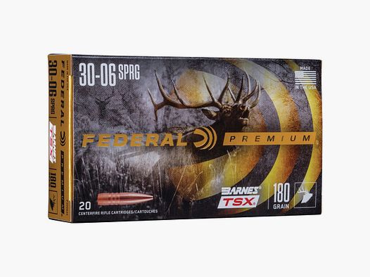 Federal Ammunition .30-06 Prov. Vital-Shok Barnes TSX 11.7g/180grs.