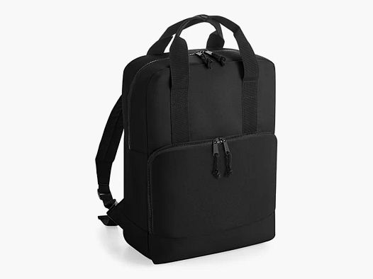 Recycling double handle cooler backpack black
