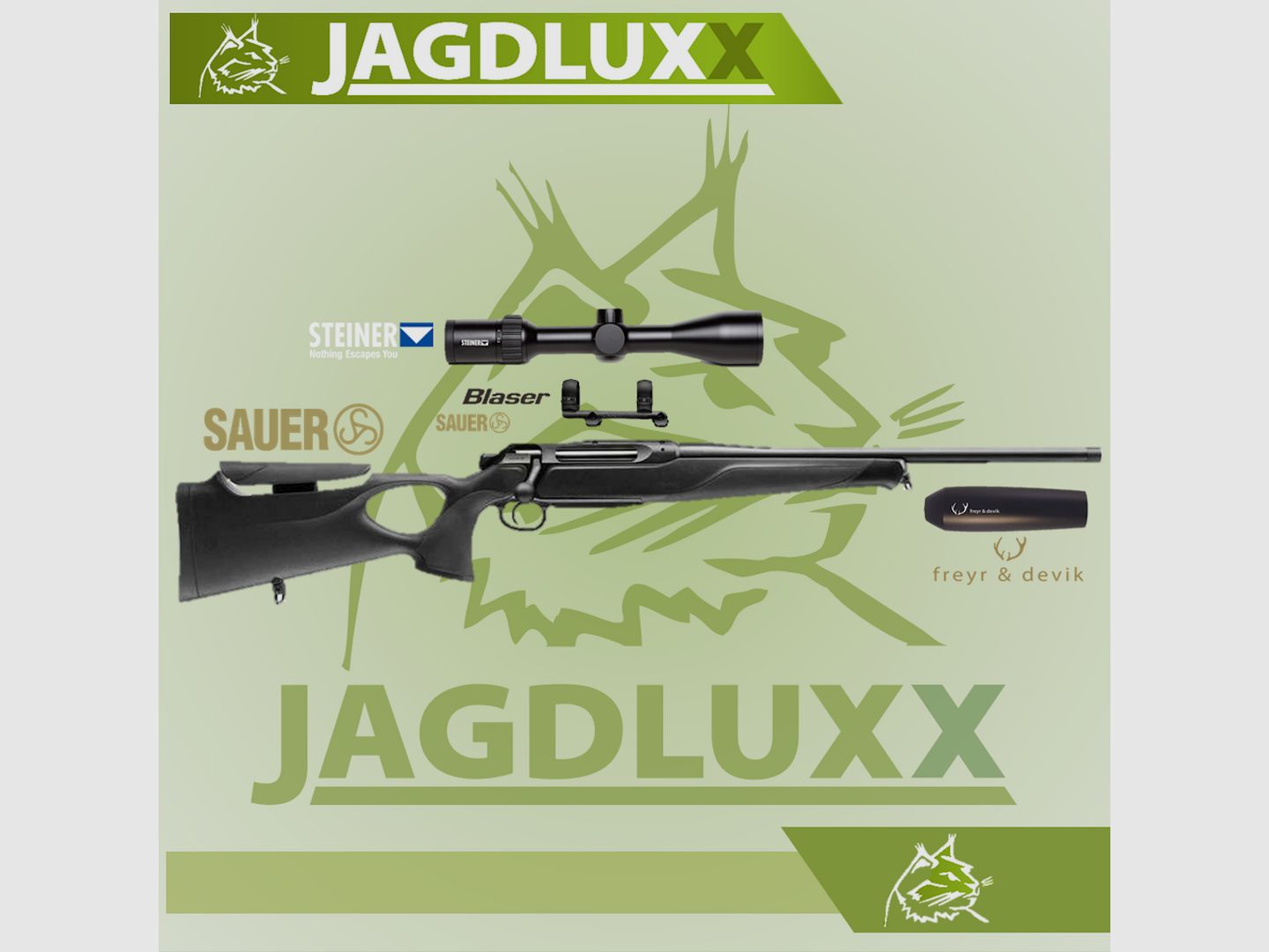 Sauer 505 Synchro XT mit Steiner Ranger 4 2,5-10x50 + Freyr & Devik Schalldmpfer
