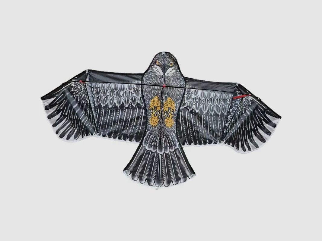 Set Vogelscheuche-Drachen anti-Vögel + 2m Flugleine + 5m Mast, Bild 2 von 4