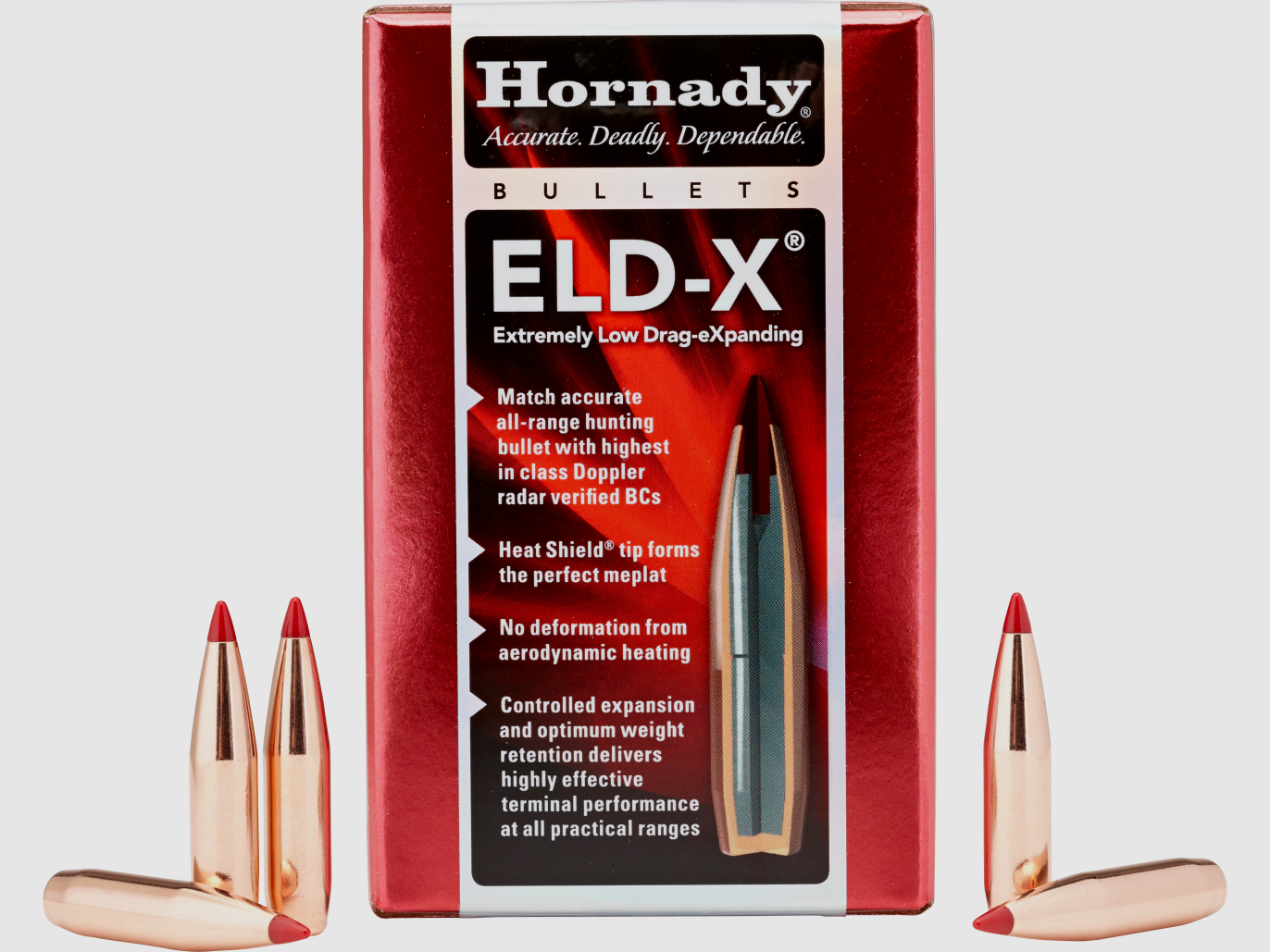 Proiettile Hornady 6mm .243 90gr ELD-X (1-10″) (100), immagine 1 di 3